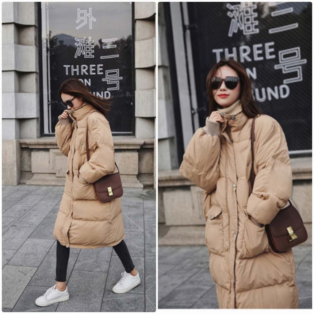 レディース　ダウンジャケット　コート　ロング丈　ジャケット　秋　冬　アウター　カジュアル　長袖　キュート　大人　可愛い　フェミニン　きれいめ　エレガント　おしゃれ　お出かけ　お呼ばれ　デイリー　カーキ　ベージュ　S　M　L　サイズ　送料無料