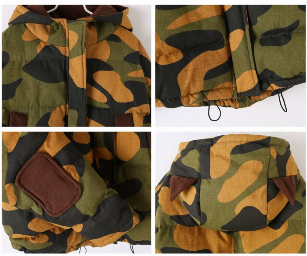 レディース　フード付き　ジャケット　迷彩　カモフラ柄　秋　冬　アウター　カジュアル　長袖　キュート　大人　可愛い　フェミニン　きれいめ　エレガント　おしゃれ　お出かけ　お呼ばれ　デイリー　グリーン　S　M　L　XL　サイズ　送料無料