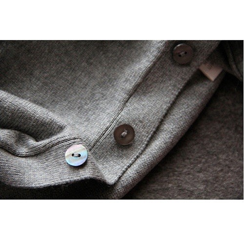 レディース　カシミヤ　カーディガン　トップス　アウター　長袖　セーター　春　女性　大人　カジュアル　キュート　清楚　可愛い　セクシー　おしゃれ　ファッション　グレー　ブラック　灰色　黒　L　XL　サイズ　送料無料