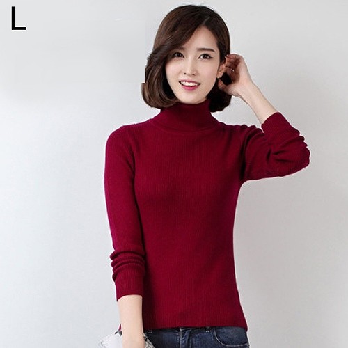 レディース　タートルネック　ニット　セーター　ウール　トップス　長袖　女性　大人　カジュアル　キュート　清楚　可愛い　おしゃれ　ファッション　レッド　ホワイト　ピンク　グレー　ブラック　ブルー　パープル　ブラウン　S　M　L　XL　XXL　送料無料