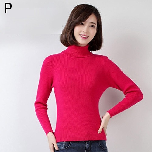 レディース　タートルネック　ニット　セーター　ウール　トップス　長袖　女性　大人　カジュアル　キュート　清楚　可愛い　おしゃれ　ファッション　レッド　ホワイト　ピンク　グレー　ブラック　ブルー　パープル　ブラウン　S　M　L　XL　XXL　送料無料