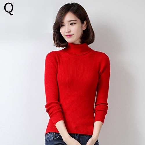 レディース　タートルネック　ニット　セーター　ウール　トップス　長袖　女性　大人　カジュアル　キュート　清楚　可愛い　おしゃれ　ファッション　レッド　ホワイト　ピンク　グレー　ブラック　ブルー　パープル　ブラウン　S　M　L　XL　XXL　送料無料