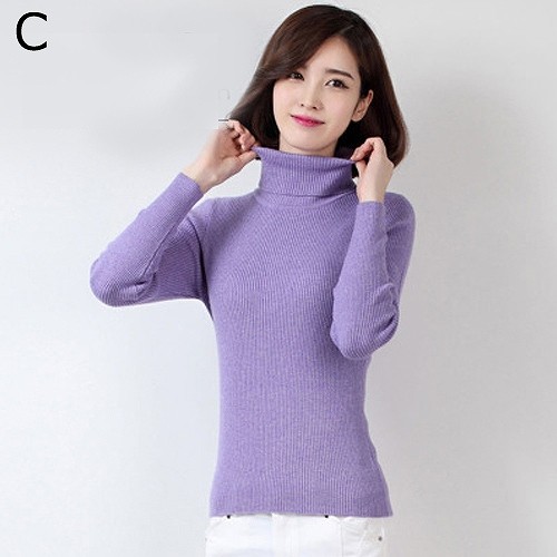 レディース　タートルネック　ニット　セーター　ウール　トップス　長袖　女性　大人　カジュアル　キュート　清楚　可愛い　おしゃれ　ファッション　レッド　ホワイト　ピンク　グレー　ブラック　ブルー　パープル　ブラウン　S　M　L　XL　XXL　送料無料