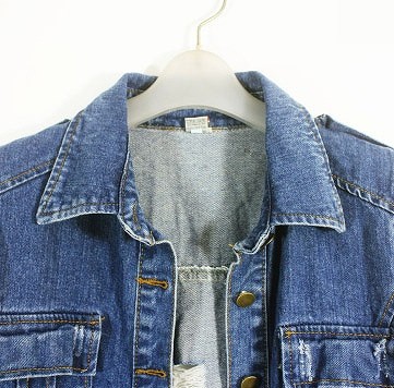 レディース　アウター　セミロング　デニムコート　デニムジャケット　Gジャン　長袖　無地　大人可愛い　キュート　フェミニン　デート　お出かけ　デイリー　ブルー　送料無料