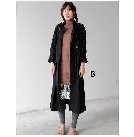 レディース　アウター　ロングコート　ジャケット　長袖　無地　大きいサイズ　きれいめスタイル　セレカジ　コンサバ　オフィス　OL　通学　デート　お出かけ　デイリー　ベージュ　ブラック　送料無料