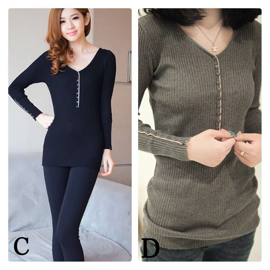 レディース　ニット　ロング　スリム　セーター　無地　Vネック　長袖　シンプル　カジュアル　大人可愛い　フェミニン　オフィス　通勤　OL　デート　お出かけ　ブラック　ブラウン　ホワイト　オレンジ　送料無料