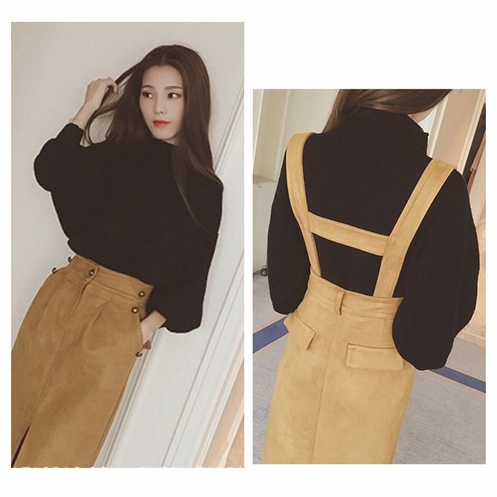 レディース　ニット　セーター　無地　ハイネック　長袖　シンプル　バルーン袖　キュート　カジュアル　大人可愛い　フェミニン　デート　お出かけ　ブラウン　レッド　グレー　ブラック　ホワイト　送料無料