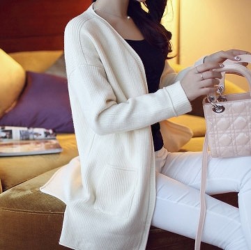 レディース　アウター　ロング　カーディガン　コーディガン　コート　長袖　無地　フリーサイズ　大人可愛い　シック　オフィス　デート　お出かけ　デイリー　グレー　ホワイト　グリーン　ブルー　ピンク　レッド　送料無料