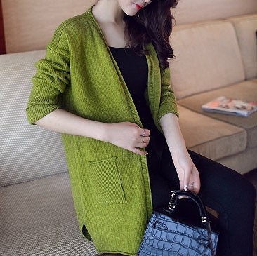 レディース　アウター　ロング　カーディガン　コーディガン　コート　長袖　無地　フリーサイズ　大人可愛い　シック　オフィス　デート　お出かけ　デイリー　グレー　ホワイト　グリーン　ブルー　ピンク　レッド　送料無料