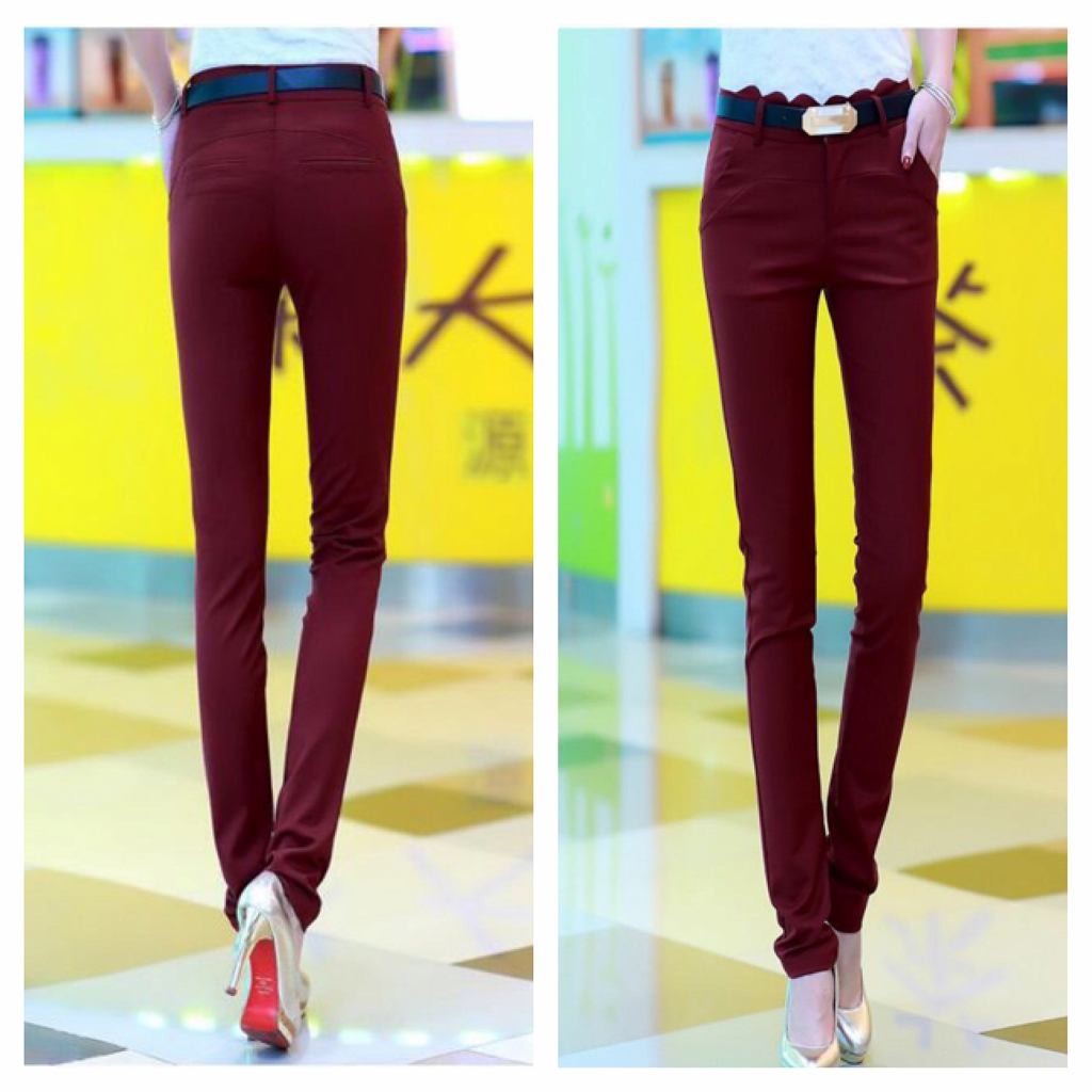レディース　ボトムス　スキニーパンツ　スリム　カラーパンツ　無地　カジュアル　シンプル　美脚　脚長　デイリー　お出かけ　デート　ホワイト　ブルー　レッド　ブラック　グリーン　送料無料