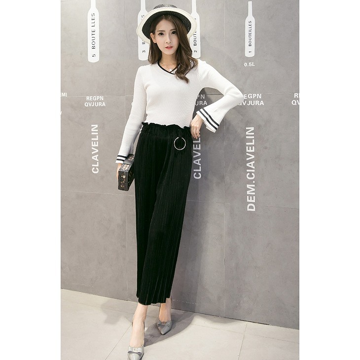 レディース　プリーツ　シフォン　ガウチョパンツ　スカンツ　クロップ　ワイドパンツ　ハイウエスト　コットン　春　夏　大人　エレガント　カジュアル　女性　おしゃれ　セクシー　可愛い　ブラック　グレー　カーキ　グリーン　送料無料