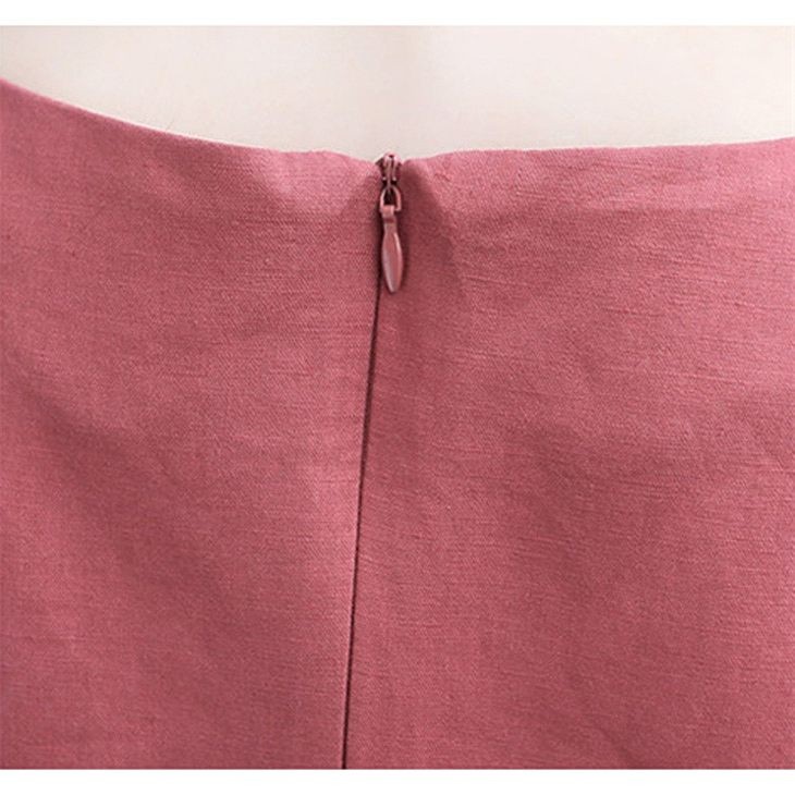 レディース　ワンピース　スカート　コットン　ベルト　リボン　ノースリーブ　フレア　夏　シンプル　大きいサイズ　大人カジュアル　大人可愛い　無地　膝丈　フェミニン　ナチュラル　お出かけ　デート　デイリー　ブルー　レッド　カーキ　送料無料