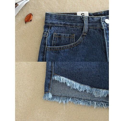 レディース　ショート　パンツ　ホットパンツ　デニム　ジーンズ　ヴィンテージ加工　4色　ブルー　水色　ホワイト　ブラック　送料無料