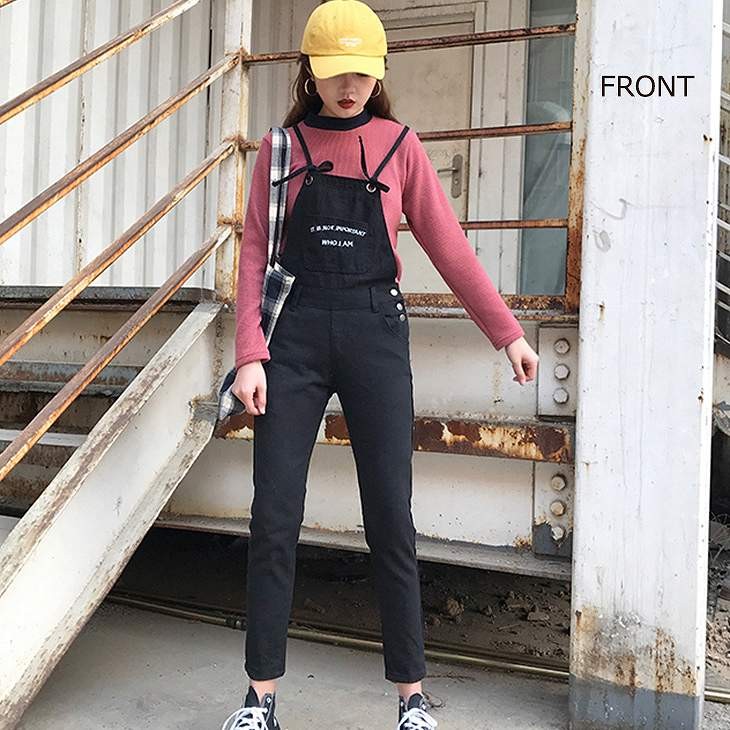 レディース　デニム　サロペット　オールインワン　オーバーオール　パンツ　ジーンズ　ボトムス　春　夏　女性　大人　カジュアル　キュート　可愛い　おしゃれ　ファッション　ブラック　黒　S　M　L　XL　サイズ　送料無料