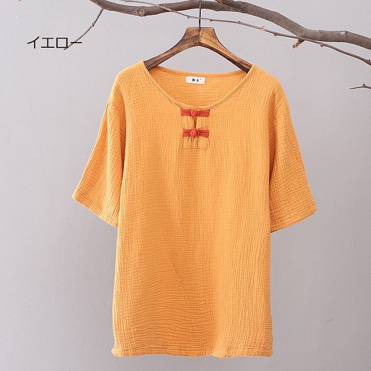 レディース　トップス　Tシャツ　半袖　ショートスリーブ　ラウンドネック　春　夏　女性　大人　カジュアル　キュート　可愛い　おしゃれ　ファッション　ラベンダー　ホワイト　レッド　ネイビー　ソリッドカラー　無地　フリーサイズ　ワンサイズ　送料無料