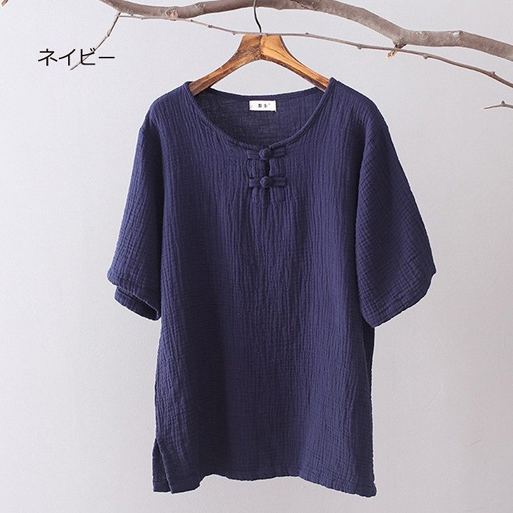 レディース　トップス　Tシャツ　半袖　ショートスリーブ　ラウンドネック　春　夏　女性　大人　カジュアル　キュート　可愛い　おしゃれ　ファッション　ラベンダー　ホワイト　レッド　ネイビー　ソリッドカラー　無地　フリーサイズ　ワンサイズ　送料無料