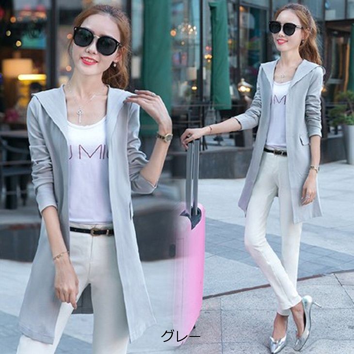 レディース　チェスターコート　アウター　コート　フード　春　秋　スプリングコート　大きいサイズ　シンプル　ビジネス　クール　通勤　ブラック　レッド　グレー　ピンク　送料無料