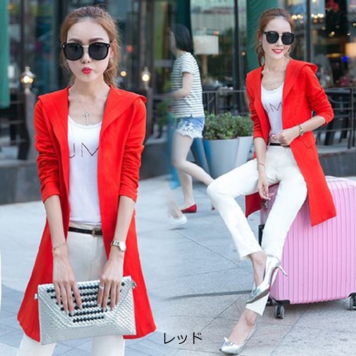 レディース　チェスターコート　アウター　コート　フード　春　秋　スプリングコート　大きいサイズ　シンプル　ビジネス　クール　通勤　ブラック　レッド　グレー　ピンク　送料無料