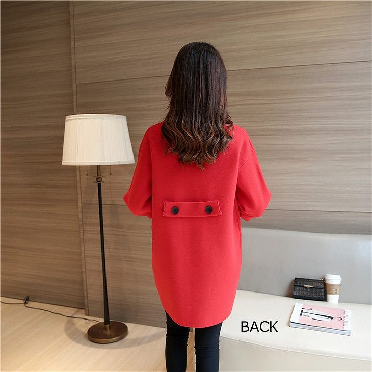 レディース　チェスターコート　アウター　春コート　スプリングコート　ニット　ロングカーディガン　大きいサイズ　おしゃれ　かわいい　シンプル　カジュアル　ビジネス　クール　通勤　レッド　ブラック　グリーン　送料無料