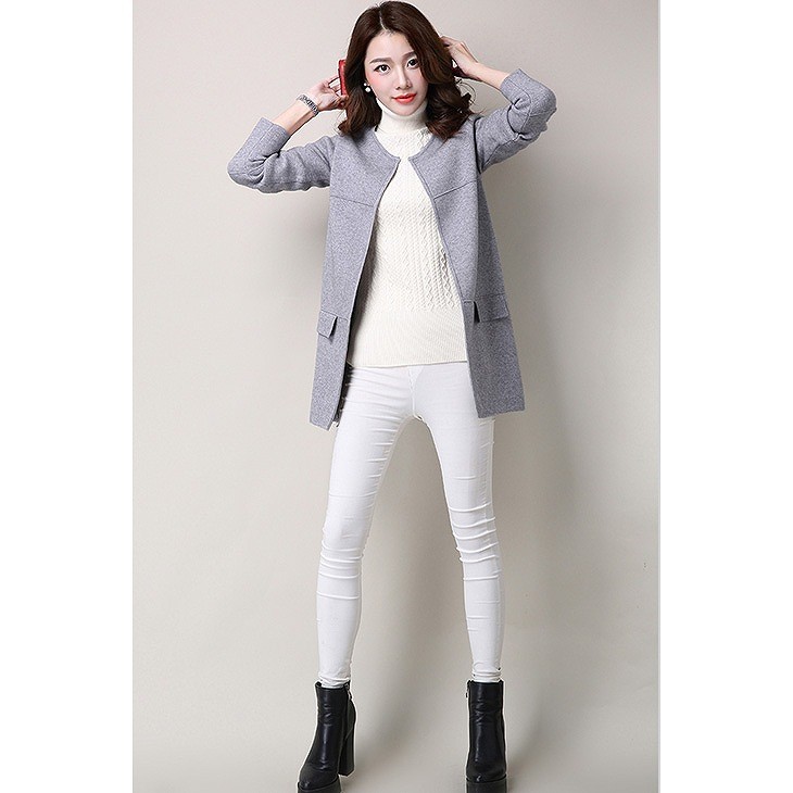 レディース　アウター　春コート　スプリングコート　ステンカラーコート　ノーカラーコート　大きいサイズ　おしゃれ　かわいい　フェミニン　無地　シンプル　カジュアル　ビジネス　クール　通勤　　レッド　ピンク　ブラウン　グレー　送料無料