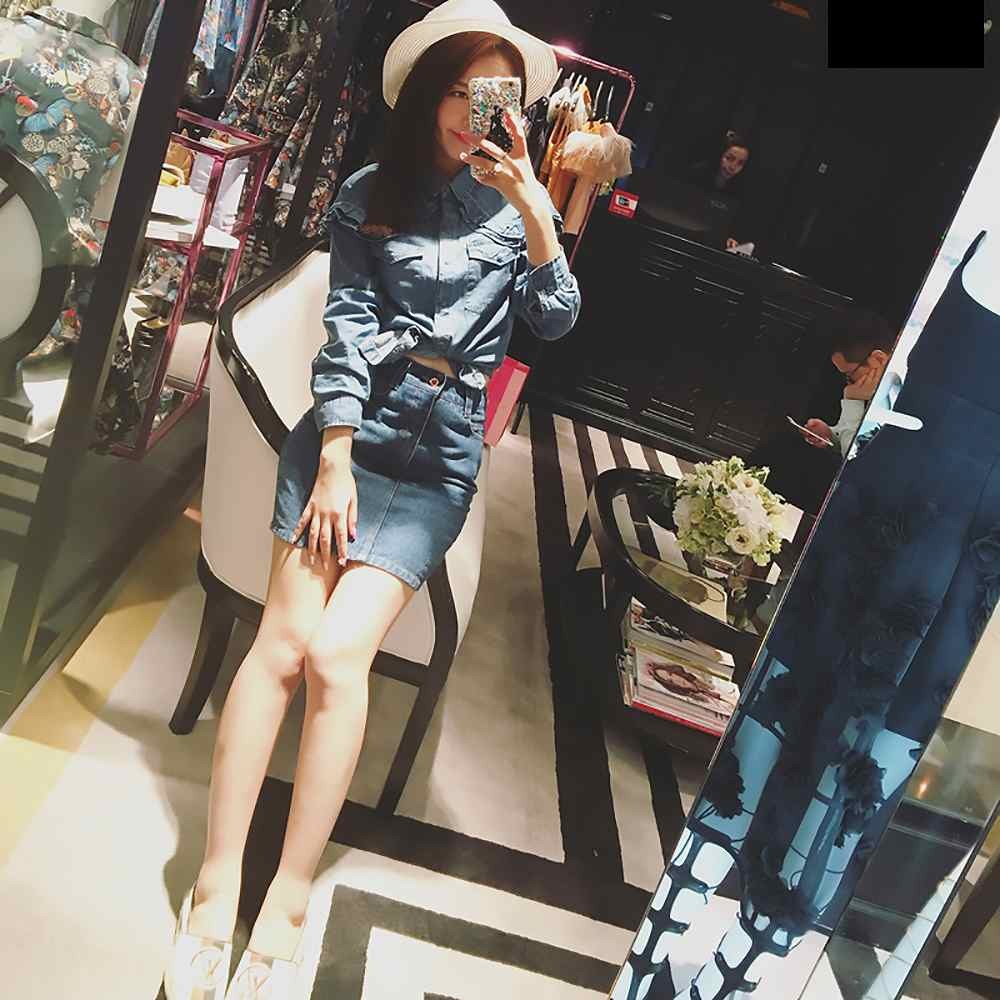 レディース　ボトムス　デニムスカート　タイト　膝上丈　ミニスカート　無地　大人可愛い　カジュアル　ナチュラル　シンプル　デイリー　お出かけ　デート　ブルー　送料無料