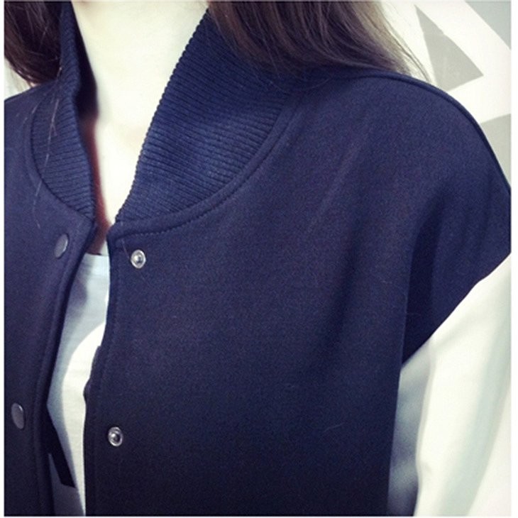 レディース　スタジアムジャンパー　ロング丈　長袖　大きいサイズ　春　コート　ジャケット　ゆったり　おしゃれ　カジュアル　デート　お出かけ　ブラック　送料無料