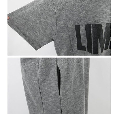 レディース　トップス　ロングTシャツ　ワンピース　カットソー　ラウンドネック　半袖　綿　夏　コットン　シンプル　ゆったり　カジュアル　大人可愛い　フェミニン　おしゃれ　パジャマ　普段着　ブラック　ホワイト　グレー　送料無料