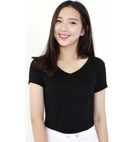 レディース　トップス　Tシャツ　無地　カットソー　Ｖネック　半袖　シンプル　スリム　フィット　カジュアル　大人可愛い　フェミニン　デート　お出かけ　普段着　ホワイト　ブラック　グレー　パープル　ブルー　ピンク　送料無料