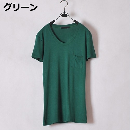 レディース　Uネック　Tシャツ　コットン　半袖　ショートスリーブ　トップス　春　夏　女性　大人　カジュアル　キュート　可愛い　おしゃれ　エレガント　セクシー　ファッション　レッド　ブルー　オレンジ　フリーサイズ　ワンサイズ　送料無料