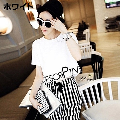 レディース　プリント　Tシャツ　半袖　ショートスリーブ　トップス　春　夏　女性　大人　カジュアル　キュート　可愛い　おしゃれ　エレガント　セクシー　ファッション　ホワイト　S　M　L　XL　XXL　サイズ　送料無料