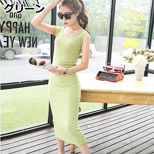 レディース　タンクトップ　ワンピース　スカート　ノースリーブ　ボトムス　春　夏　女性　大人　カジュアル　可愛い　おしゃれ　セクシー　エレガント　セクシー　グリーン　ピンク　パープル　グレー　ブラック　XS　S　M　L　XL　XXL　サイズ　送料無料