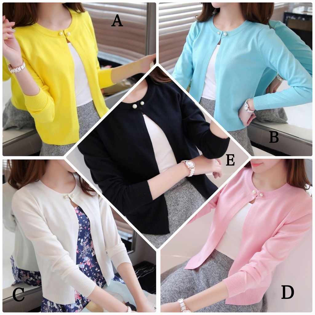 レディース　カーディガン　ニット　セーター　トップス　春　女性　大人　カジュアル　キュート　可愛い　おしゃれ　エレガント　セクシー　ファッション　イエロー　ブルー　ホワイト　ピンク　ブラック　フリーサイズ　ワンサイズ　送料無料