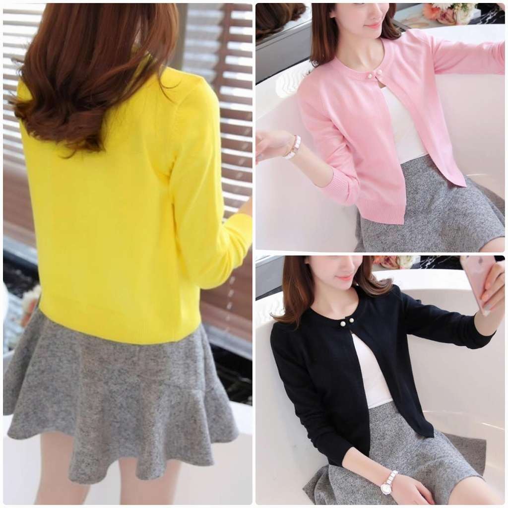 レディース　カーディガン　ニット　セーター　トップス　春　女性　大人　カジュアル　キュート　可愛い　おしゃれ　エレガント　セクシー　ファッション　イエロー　ブルー　ホワイト　ピンク　ブラック　フリーサイズ　ワンサイズ　送料無料