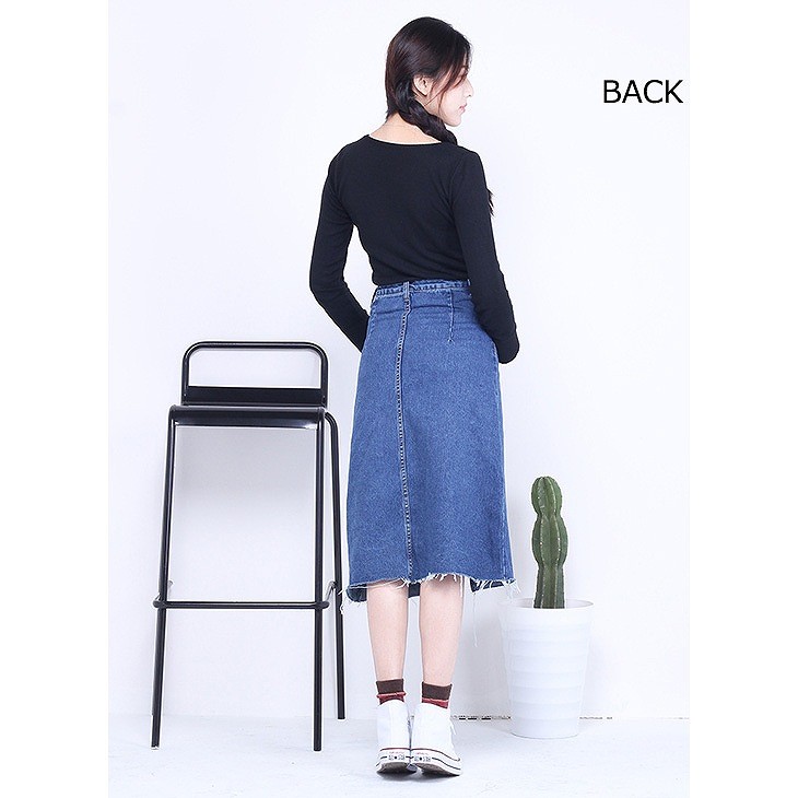 レディース　デニムスカート　スリット　膝丈　ボトムス　春物　夏物　服　人気　女性　大人　婦人服　カジュアル　ガーリー　キュート　可愛い　おしゃれ　セクシー　エレガント　セクシー　ブルー　Ｓ　Ｍ　Ｌ　XL　サイズ　送料無料