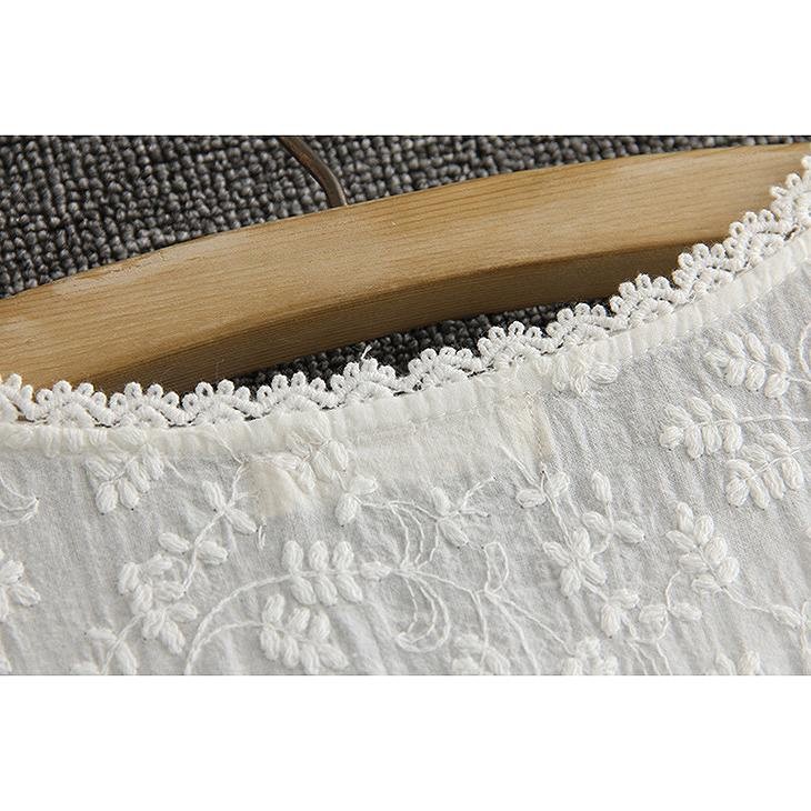 レディース　レース　ステッチ　刺繍　ワンピース　ミニ　スカート　ボトムス　半袖　春物　夏物　服　人気　女性　大人　婦人服　カジュアル　フェミニン　キュート　可愛い　おしゃれ　エレガント　セクシー　ホワイト　白　フリーサイズ　ワンサイズ　送料無料