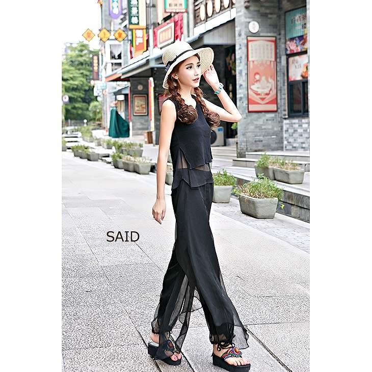 レディース　ボトムス　ガウチョパンツ　ワイドパンツ　スカーチョ　無地　春夏　フリーサイズ　大人カジュアル　シンプル　オフィス　OL　デイリー　お出かけ　デート　ホワイト　ブラック　送料無料