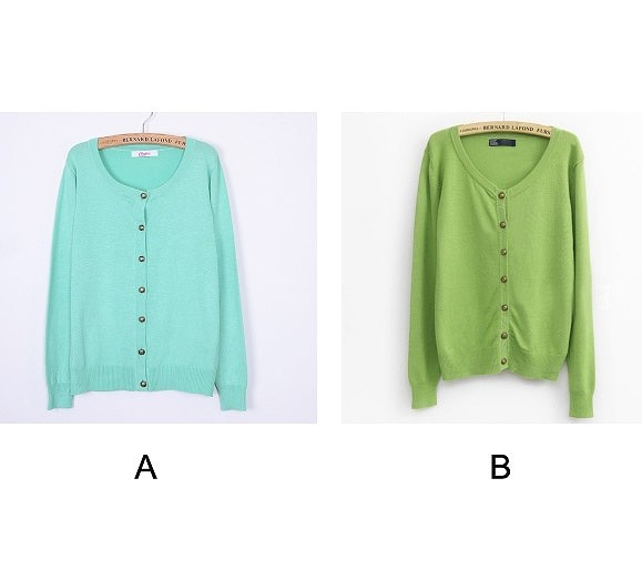 レディース　カーディガン　長袖　ラウンドネック　ソリッドカラー　シンプル　おしゃれ　すっきり　エレガント　カジュアル　お出かけ　デート　デイリー　普段着　全１２色　送料無料