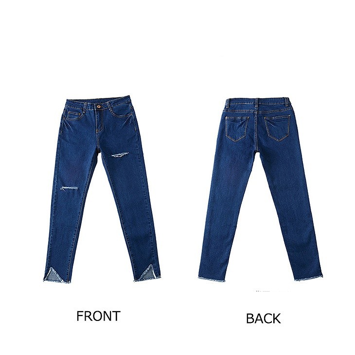 レディース　ボトムス　デニムパンツ　ジーンズ　スリム　スキニー　リップドデニム　カットオフ　無地　春夏　大きいサイズ　大人カジュアル　シンプル　デイリー　お出かけ　デート　ホワイト　ブラック　グレー　ブルー　送料無料