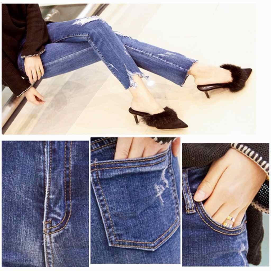 レディース　切りっぱなし　デニム　ジーンズ　ダメージ　クラッシュ　ボトムス　人気　春物　夏物　女性　大人　カジュアル　キュート　可愛い　フェミニン　おしゃれ　エレガント　セクシー　ファッション　ブルー　S　M　L　XL　サイズ　送料無料