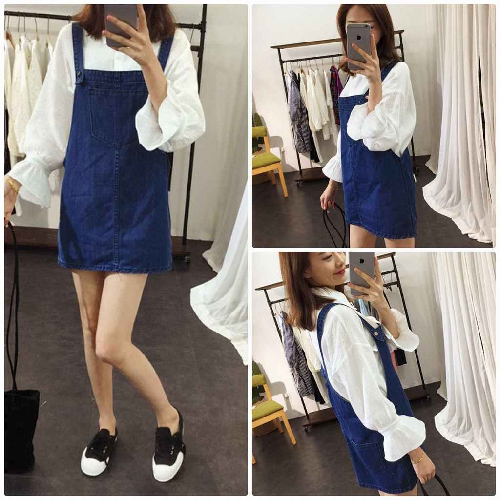 レディース　サロペット　ジャンパースカート　ミニスカート　デニム　ジーンズ　ボトムス　人気　春物　夏物　女性　大人　カジュアル　キュート　可愛い　フェミニン　おしゃれ　エレガント　セクシー　ファッション　ネイビー　S　M　L　サイズ　送料無料