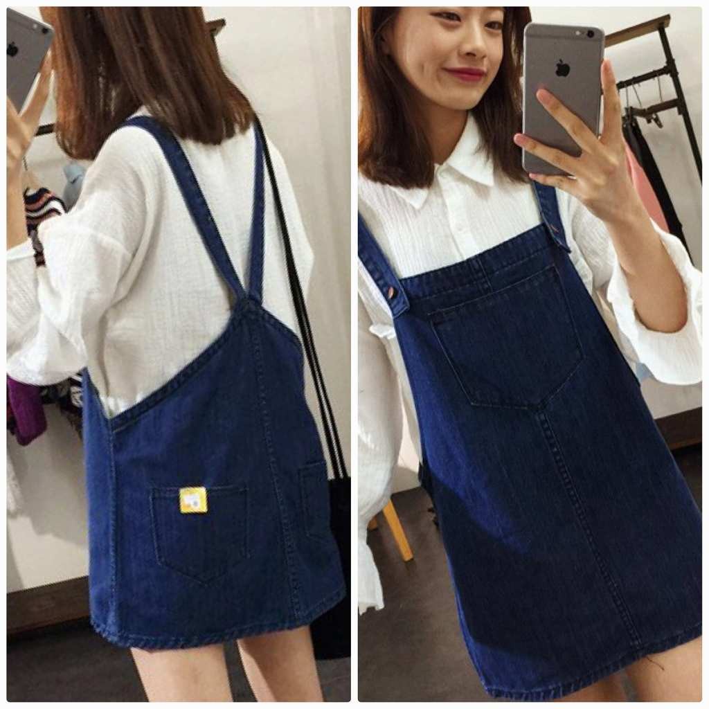 レディース　サロペット　ジャンパースカート　ミニスカート　デニム　ジーンズ　ボトムス　人気　春物　夏物　女性　大人　カジュアル　キュート　可愛い　フェミニン　おしゃれ　エレガント　セクシー　ファッション　ネイビー　S　M　L　サイズ　送料無料