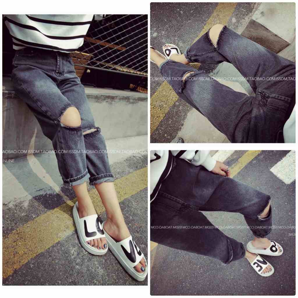 レディース　ダメージ　クラッシュ　デニム　ジーンズ　ジーパン　パンツ　ボトムス　人気　春物　夏物　女性　大人　カジュアル　美脚　脚長　美シルエット　おしゃれ　ファッション　ブルー　ネイビー　S　M　L　XL　サイズ　送料無料