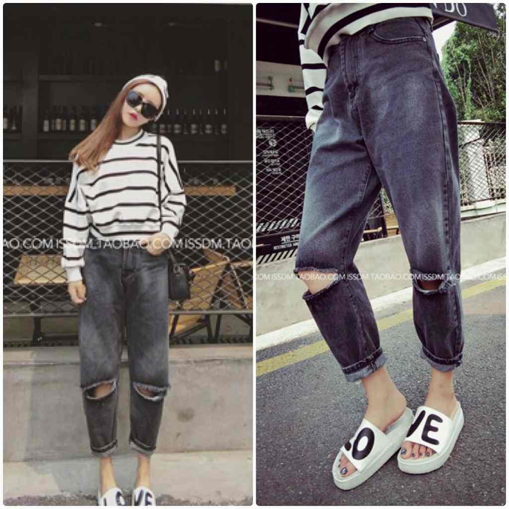 レディース　ダメージ　クラッシュ　デニム　ジーンズ　ジーパン　パンツ　ボトムス　人気　春物　夏物　女性　大人　カジュアル　美脚　脚長　美シルエット　おしゃれ　ファッション　ブルー　ネイビー　S　M　L　XL　サイズ　送料無料