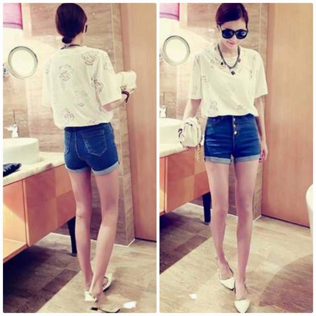 レディース　シングルブレスト　ショートパンツ　ストレッチ　デニム　ジーンズ　ジーパン　パンツ　短パン　ボトムス　人気　春物　夏物　女性　大人　カジュアル　おしゃれ　ファッション　ブルー　ブラック　S　M　L　XL　サイズ　送料無料