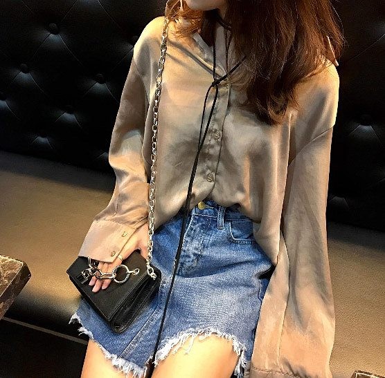 レディース　スカート　デニム　膝上　アシンメトリー　フレイドヘム　切りっぱなし　カットオフ　カジュアル　フェミニン　キュート　可愛い　おしゃれ　セクシー　送料無料