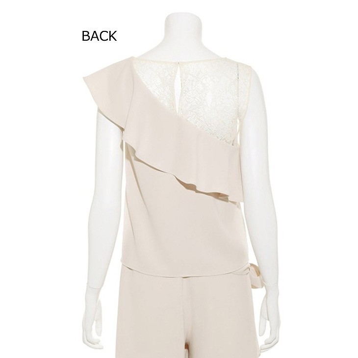 レディース　透け感　レース　ノースリーブ　ブラウス　フレア　トップス　人気　春物　夏物　女性　大人　カジュアル　フェミニン　きれいめ　エレガント　清楚　上品　おしゃれ　ファッション　ブラック　ホワイト　黒　白　S　M　サイズ　送料無料