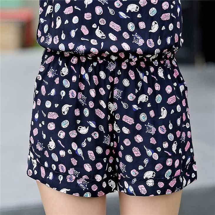 レディース　シフォン　ストライプ　オールインワン　サロペット　ショートパンツ　短パン　半袖　トップス　ボトムス　人気　春物　夏物　女性　大人　カジュアル　フェミニン　エレガント　おしゃれ　ファッション　ブラック　S　M　L　XL　XXL　サイズ　送料無料