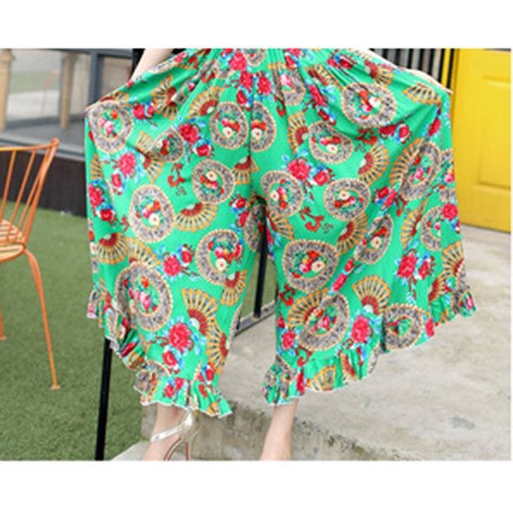 レディース　花柄　オールインワン　サロペット　ワイドレッグパンツ　ワンピース　トップス　ボトムス　人気　春物　夏物　女性　大人　カジュアル　フェミニン　エレガント　おしゃれ　ファッション　ピンク　グリーン　レッド　フリーサイズ　ワンサイズ　送料無料