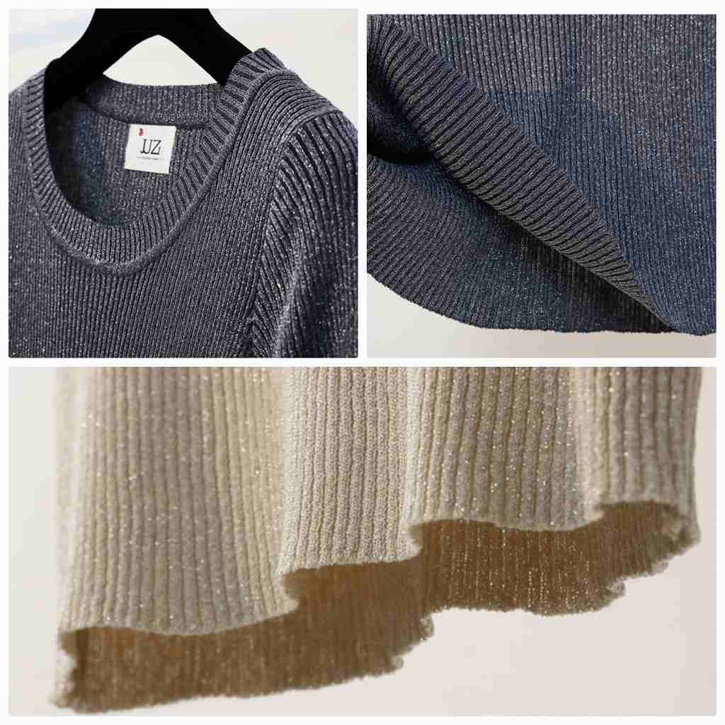 レディース　トップス　Tシャツ　カットソー　半袖　無地　ニット　シンプル　スリム　フィット　エレガント　セクシー　カジュアル　大人可愛い　フェミニン　おしゃれ　通勤　デート　お出かけ　普段着　ブラック　グレー　ベージュ　送料無料