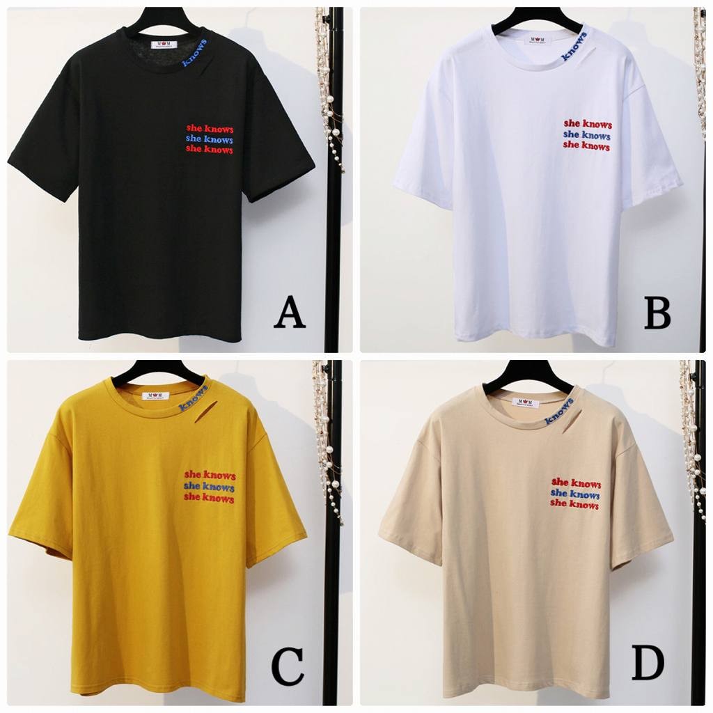 レディース　トップス　Tシャツ　半袖　綿　コットン　刺繍　ルーズ　シンプル　ゆったり　カジュアル　大人可愛い　フェミニン　デート　お出かけ　普段着　ブラック　ホワイト　ベージュ　イエロー　送料無料